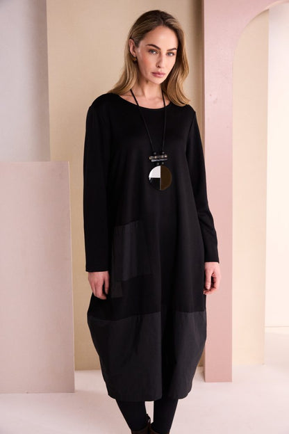 Naya Dress W/Metal Black