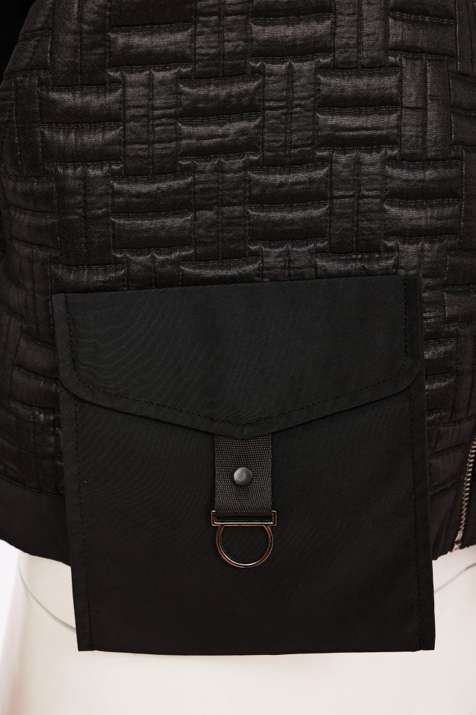 Naya Quilted Waistcoat Black