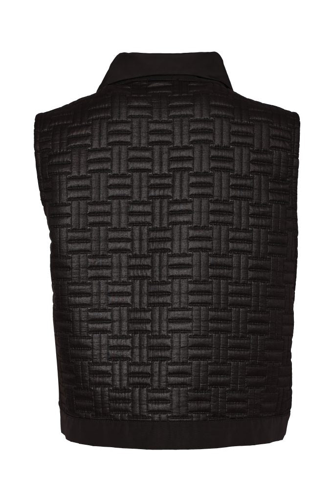 Naya Quilted Waistcoat Black