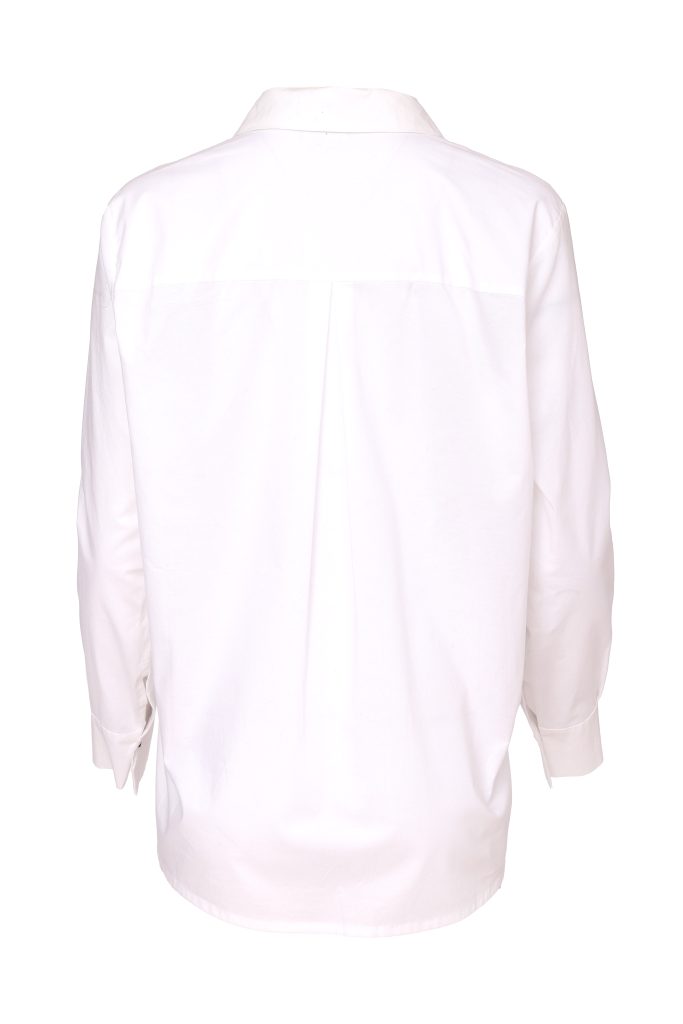 NAYA Blouse Speckled Detail-White/Army