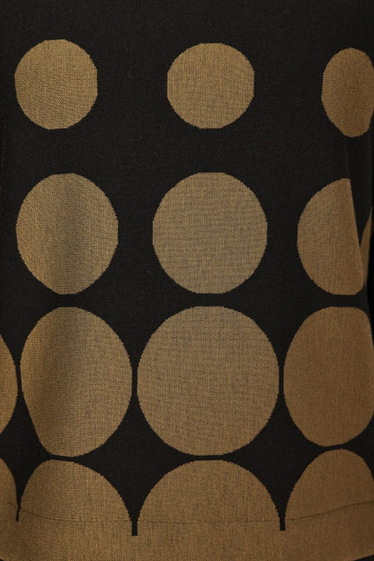 NAYA Spot Print Top- Black/Avocado