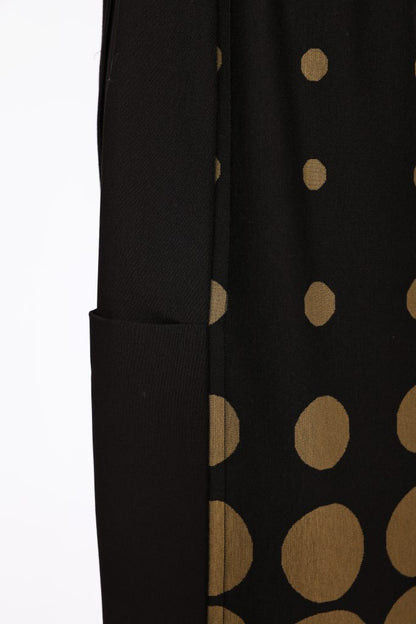 NAYA Spot Print Skirt-Black/Avocado