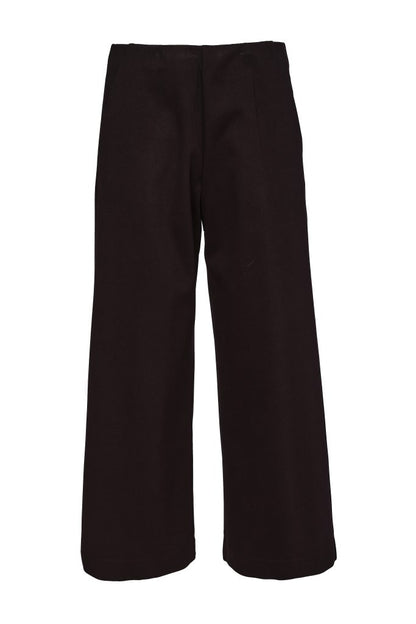Naya Soft Wide Leg Trousers-Black