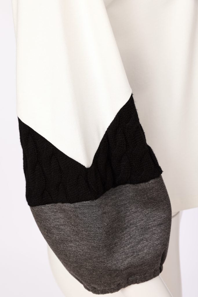 Naya Round Band Top Off White/Black