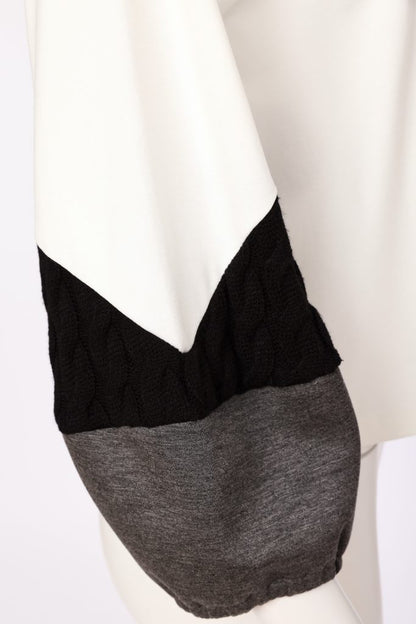 Naya Round Band Top Off White/Black