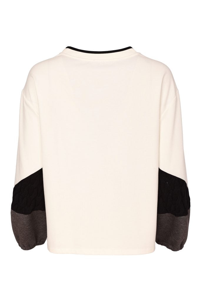 Naya Round Band Top Off White/Black