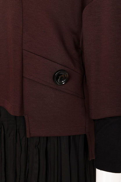 Naya Two Crushed Dress Black/Choko