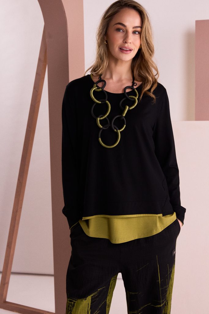Naya Multi Loop Necklace Avacado