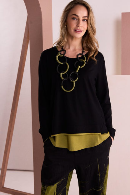 Naya Multi Loop Necklace Avacado