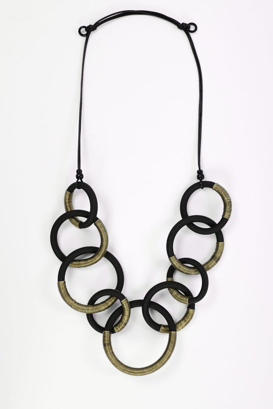 Naya Multi Loop Necklace Avacado