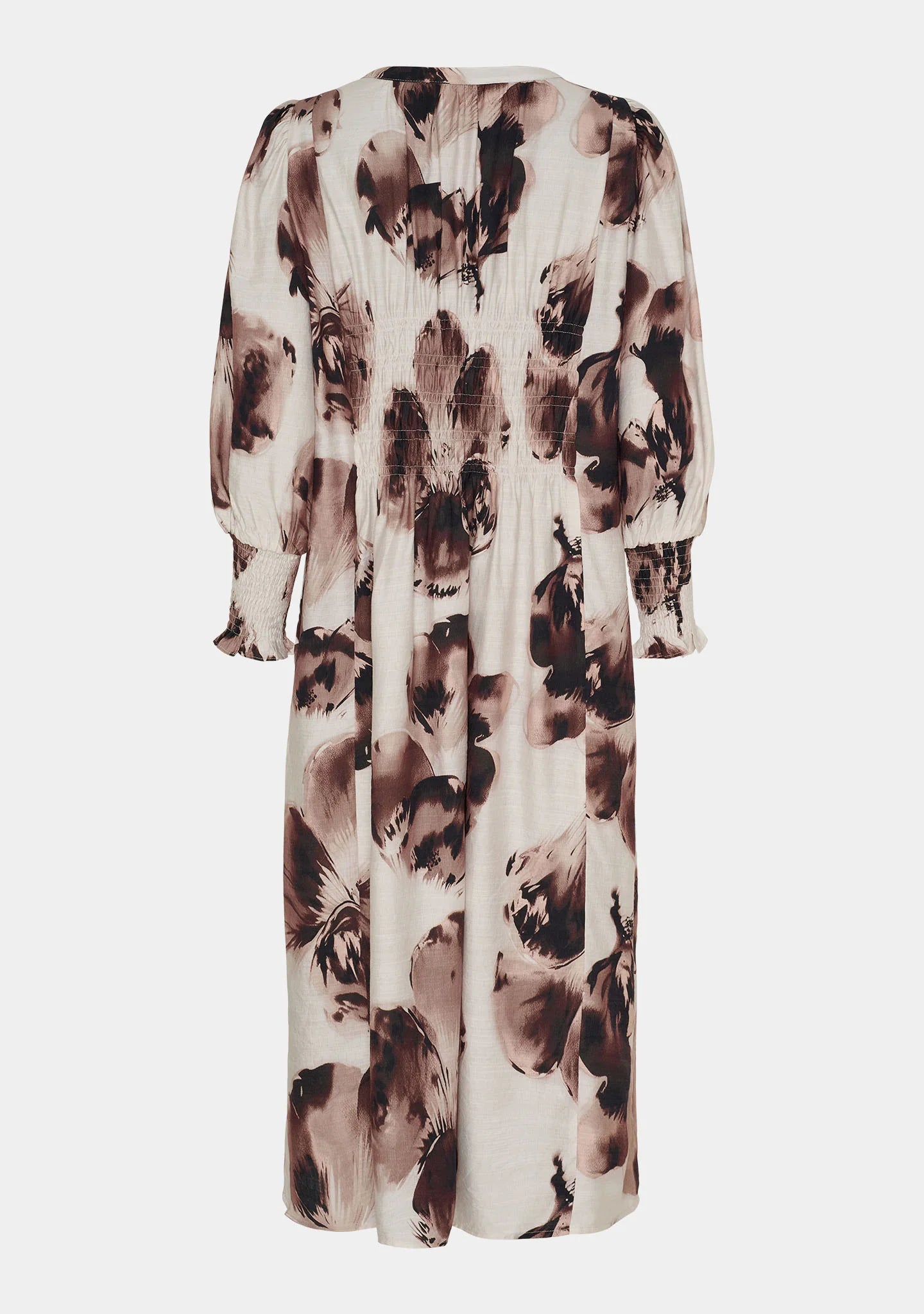 I Say Naomi V-Neck Dress Aubergine Floral