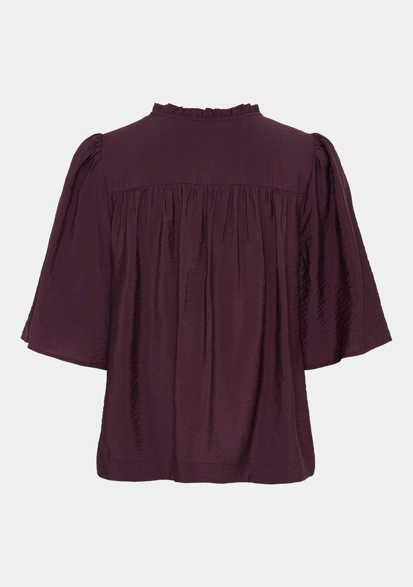 I Say Nova S/S Blouse Aubergine