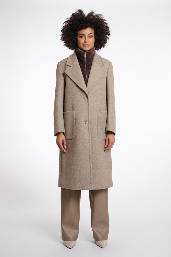 Rino & Pelle Dark Toffee Nura Faux Fur Bib