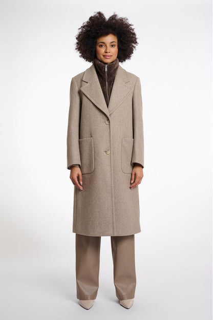 Rino & Pelle Dark Toffee Nura Faux Fur Bib