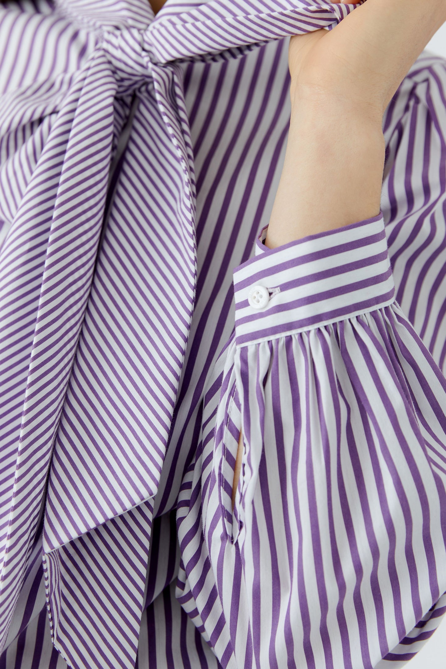 Oui Blouse White Violet 100415