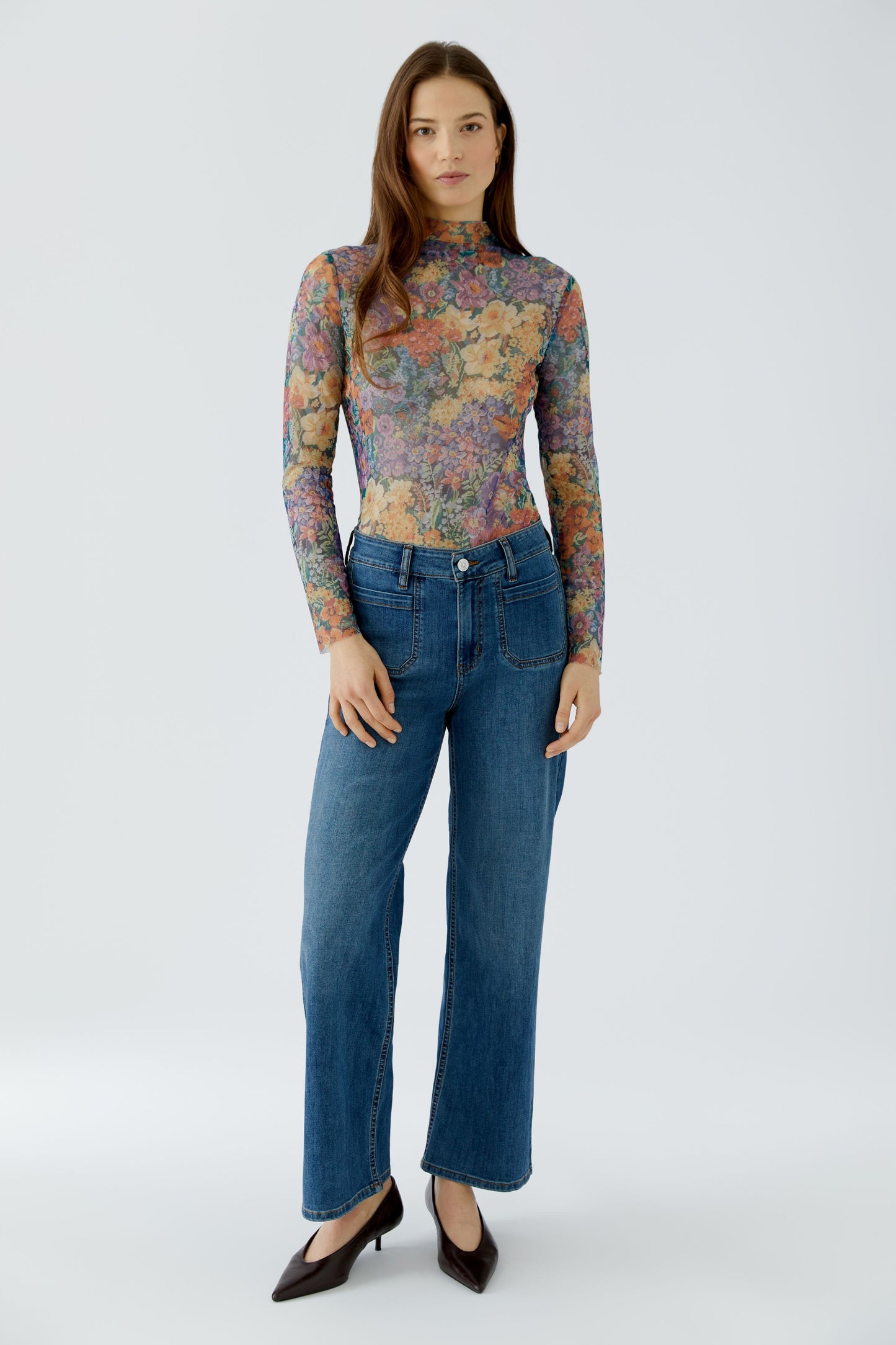 Oui Top Lilac Yellow 99052