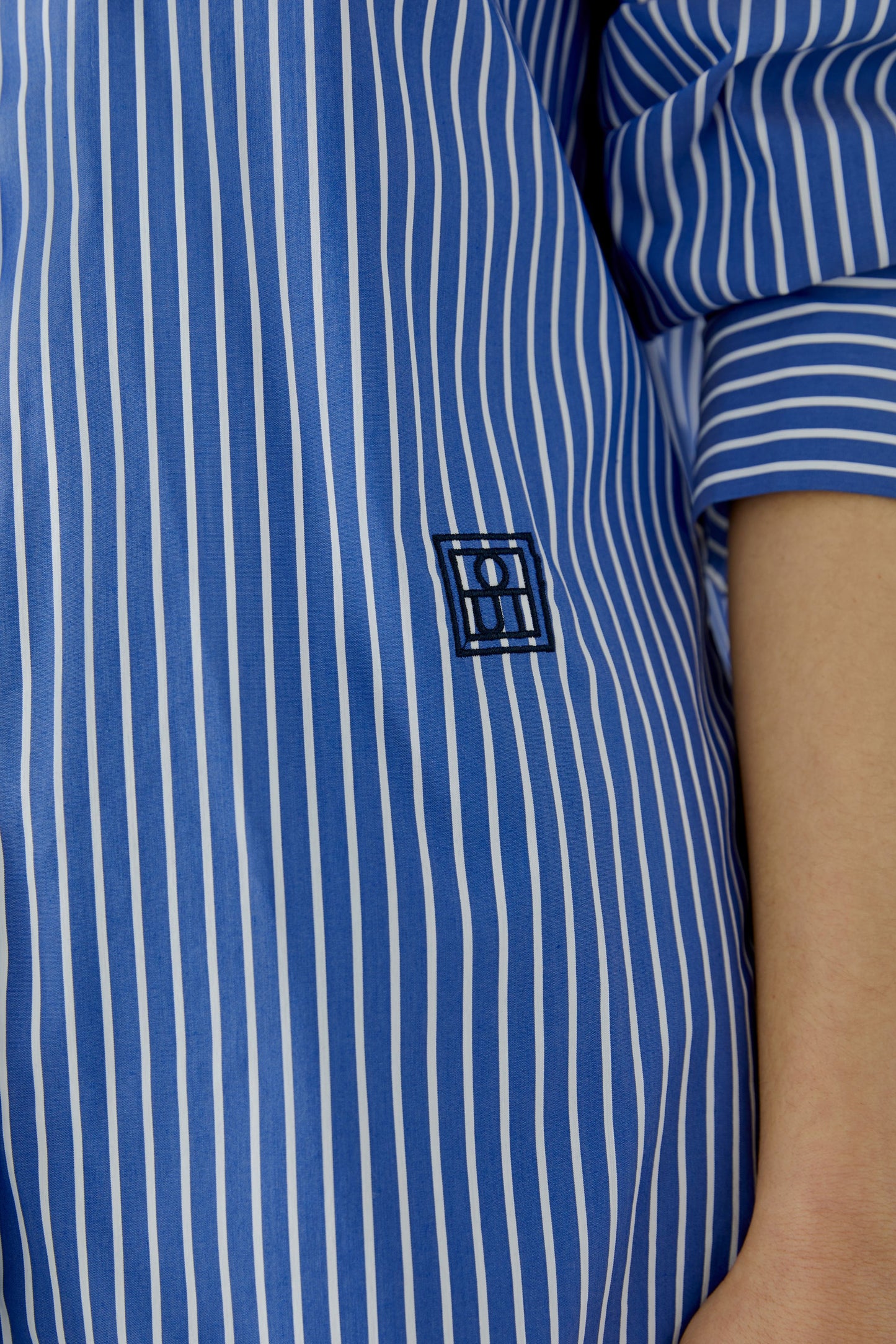 Oui Blouse Blue White 99200