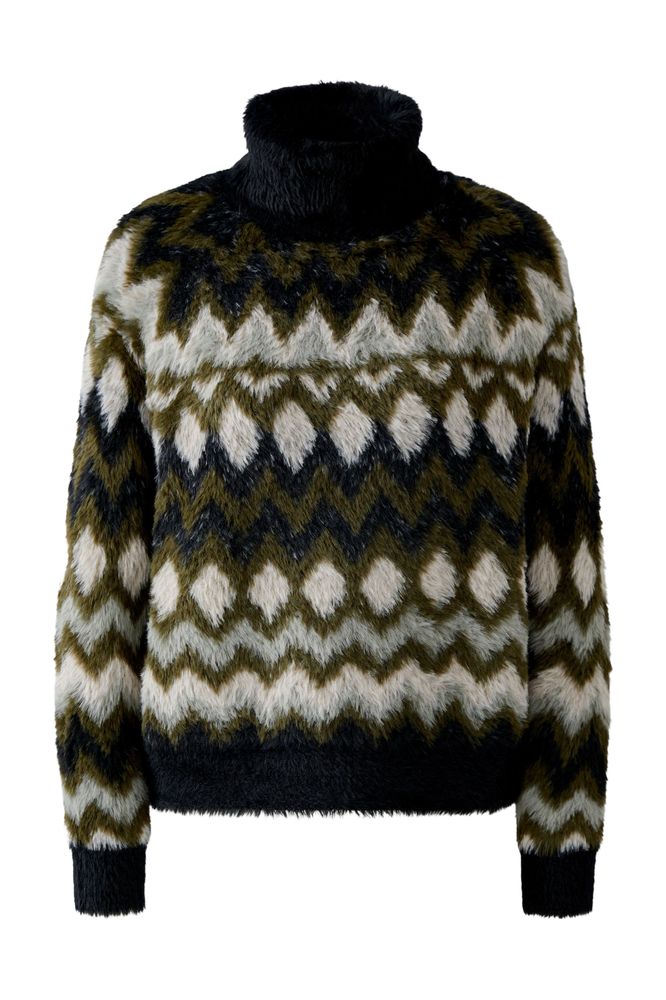 Oui Pullover Khaki Rose 95041