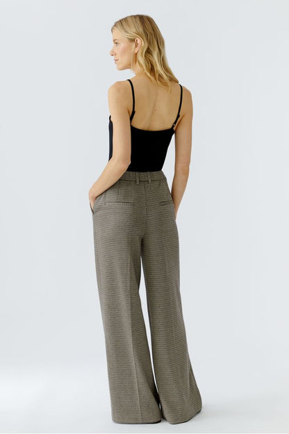 Oui Trousers Light Stone Grey 94443