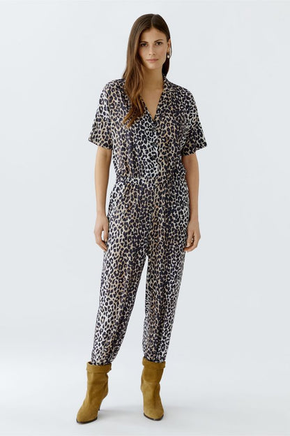 OUI Leopard Print Jumpsuit