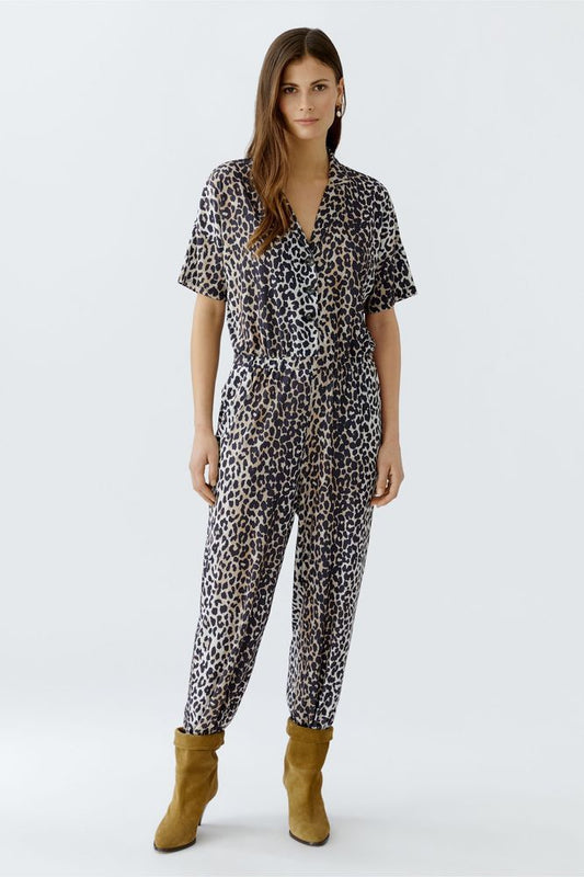 OUI Leopard Print Jumpsuit