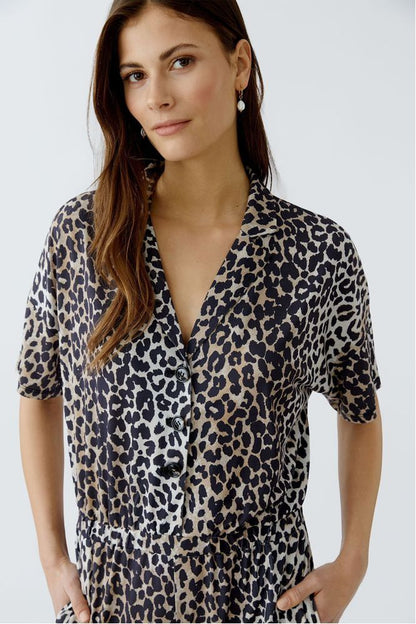 OUI Leopard Print Jumpsuit
