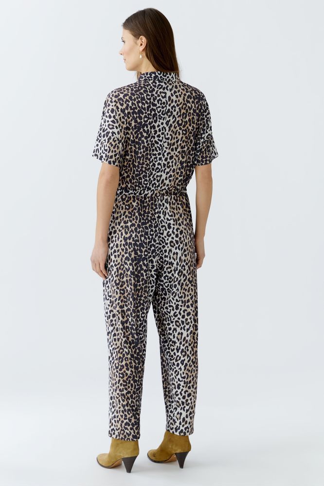 OUI Leopard Print Jumpsuit