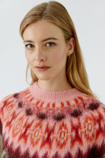Oui Pullover Brown Rose 99847