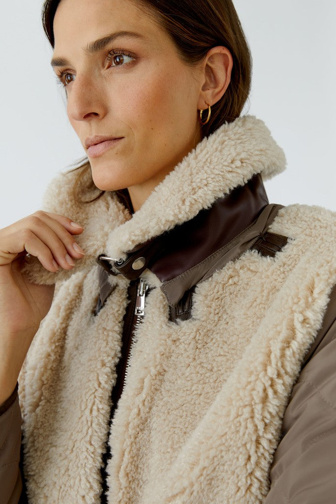 Oui Outdoor Jacket Light Brown 99075