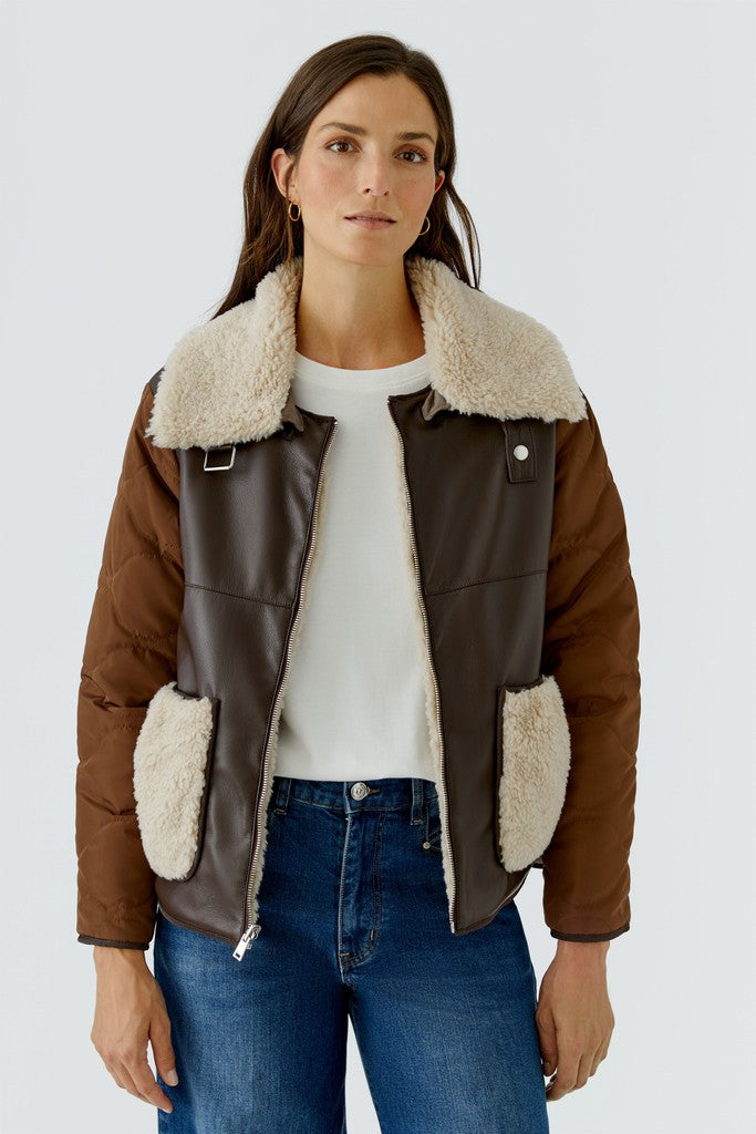 Oui Outdoor Jacket Light Brown 99075