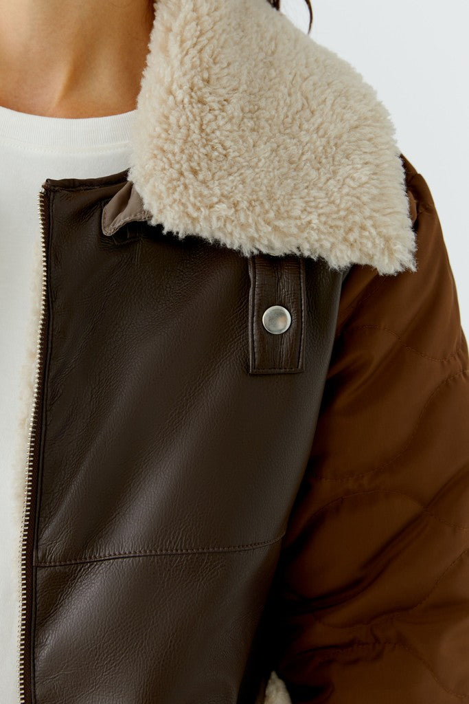 Oui Outdoor Jacket Light Brown 99075