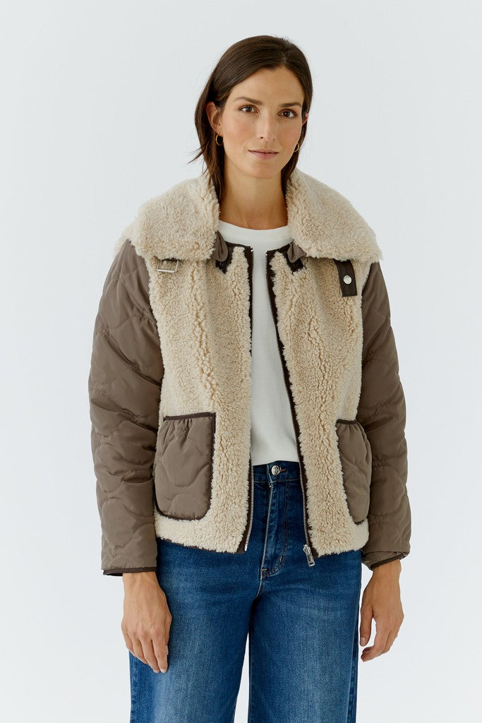 Oui Outdoor Jacket Light Brown 99075