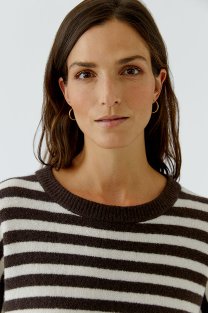 Oui Pullover Dk Brown 92275