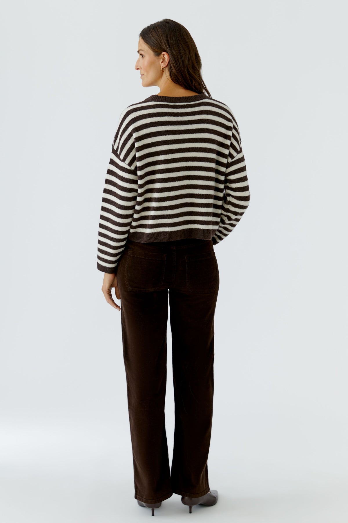 Oui Pullover Dk Brown 92275