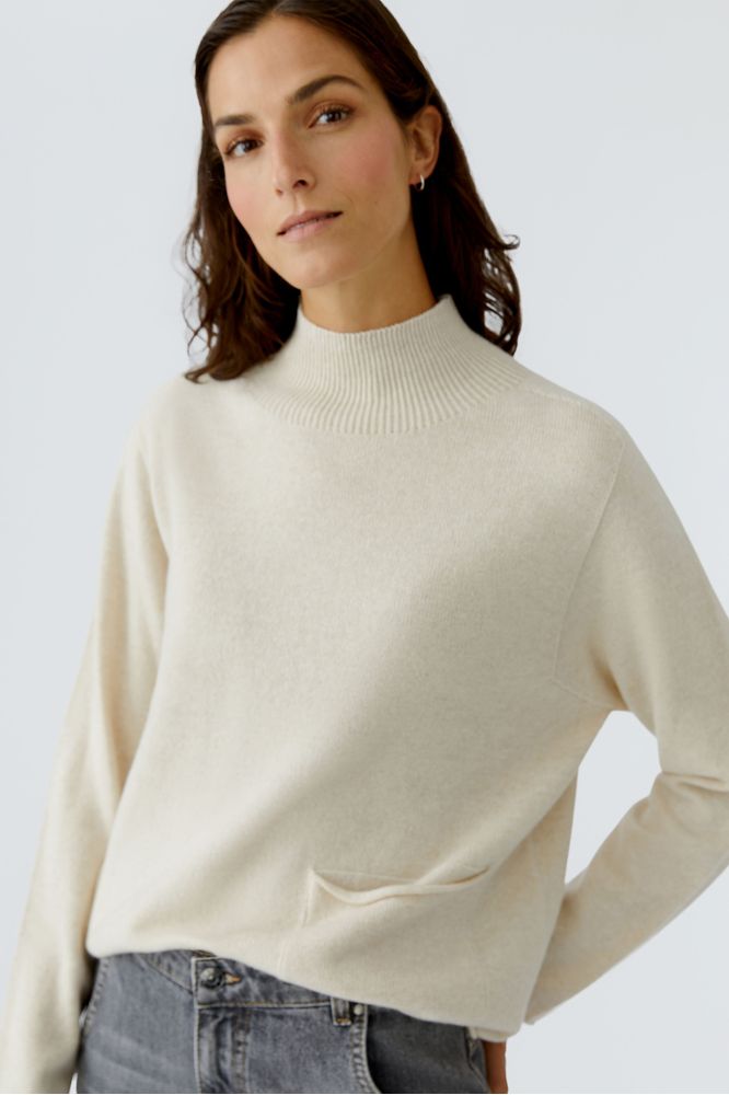 Oui Pullover Off White Melange