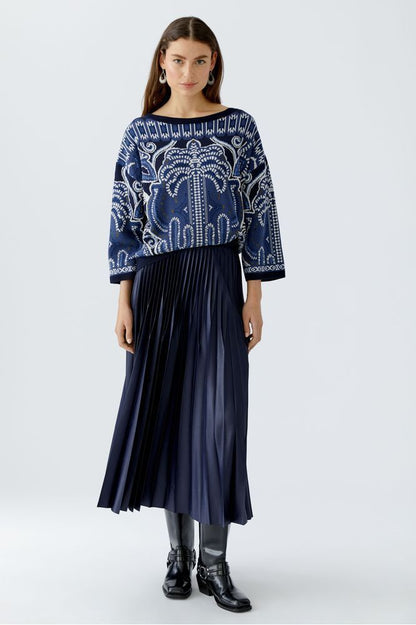 Oui Skirt Dark Blue 95398