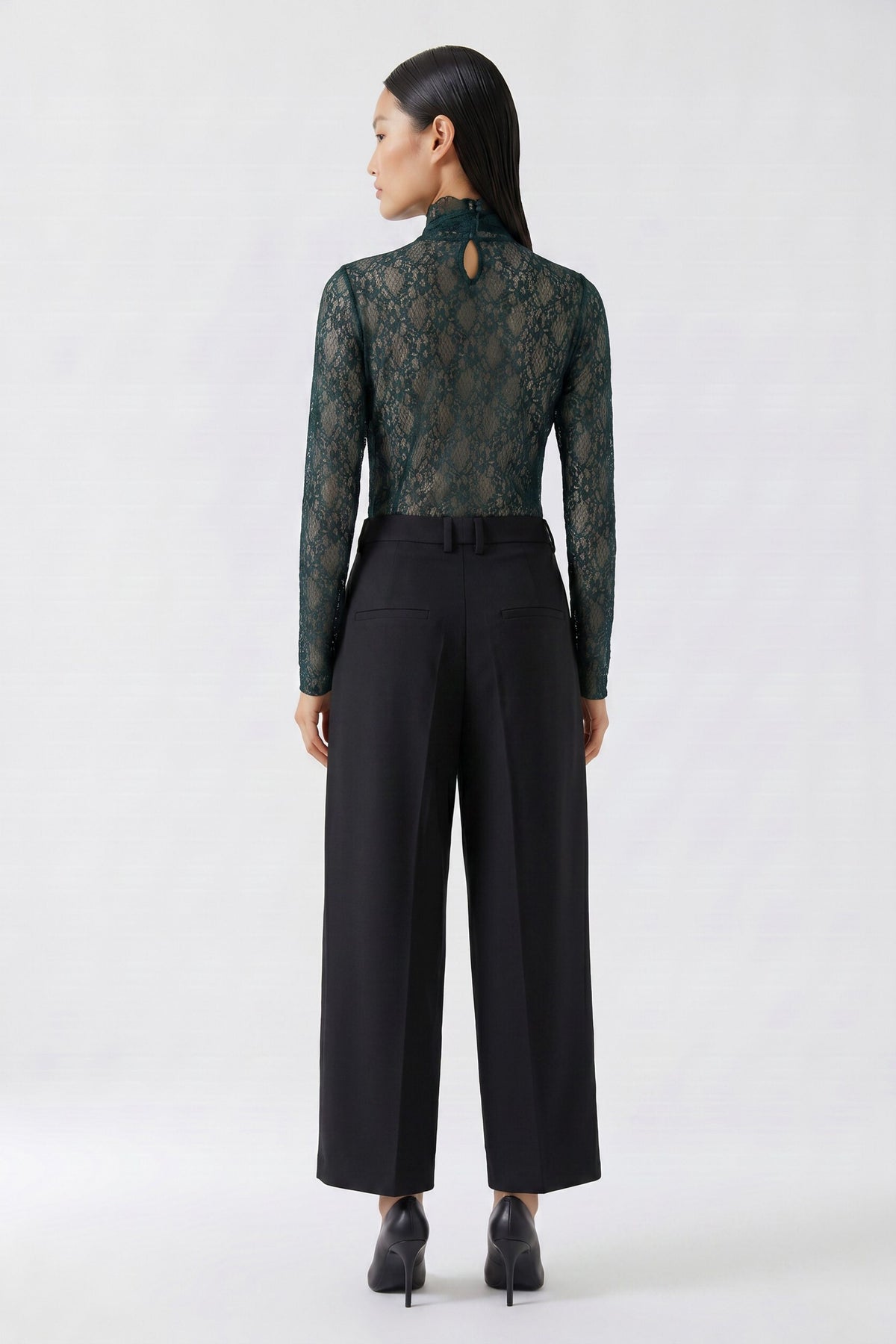 Oui Turtleneck Shirt Scarab 99907