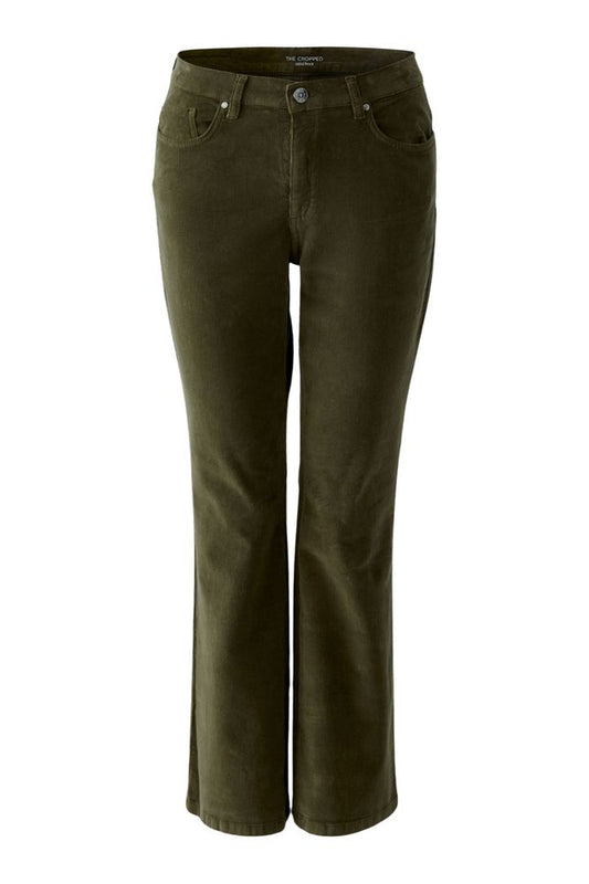 Oui Trousers Khaki 85731
