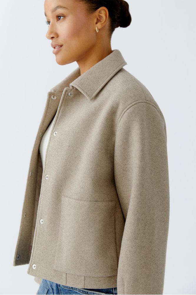 Oui Jacket Taupe 95695