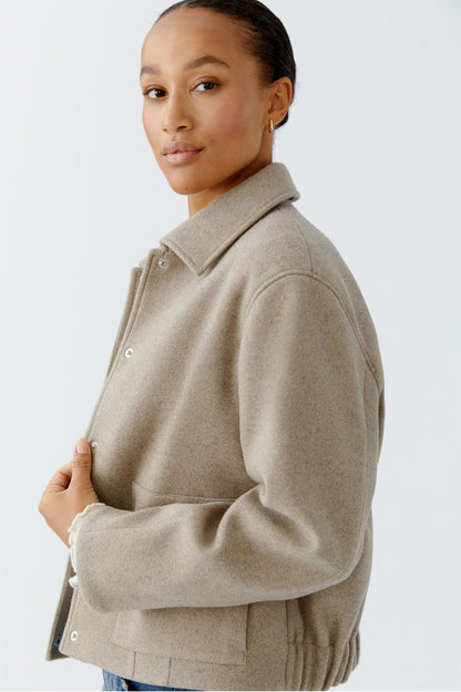 Oui Jacket Taupe 95695