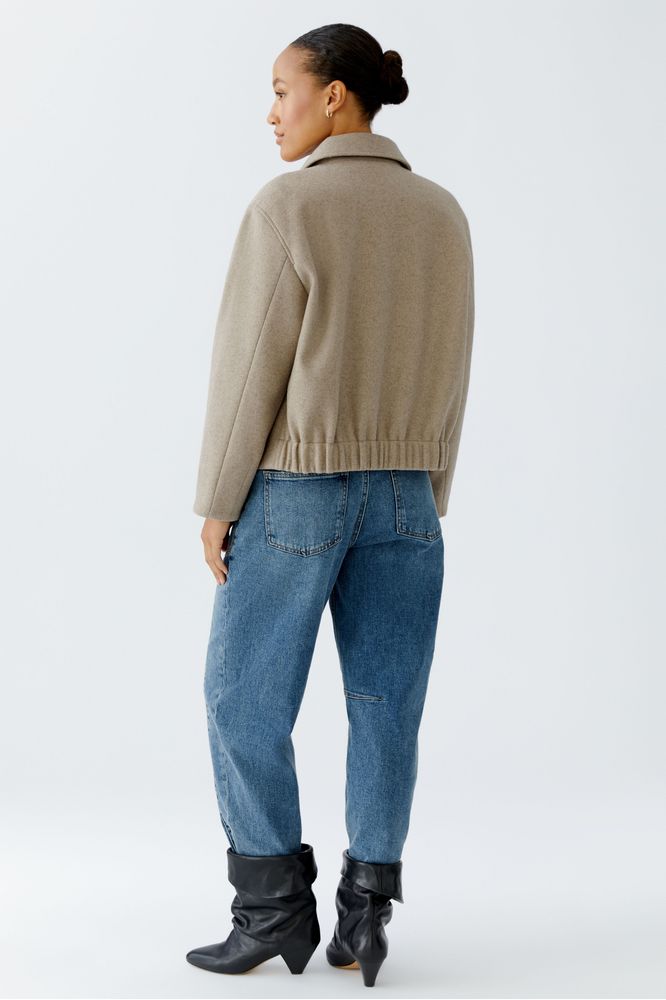 Oui Jacket Taupe 95695