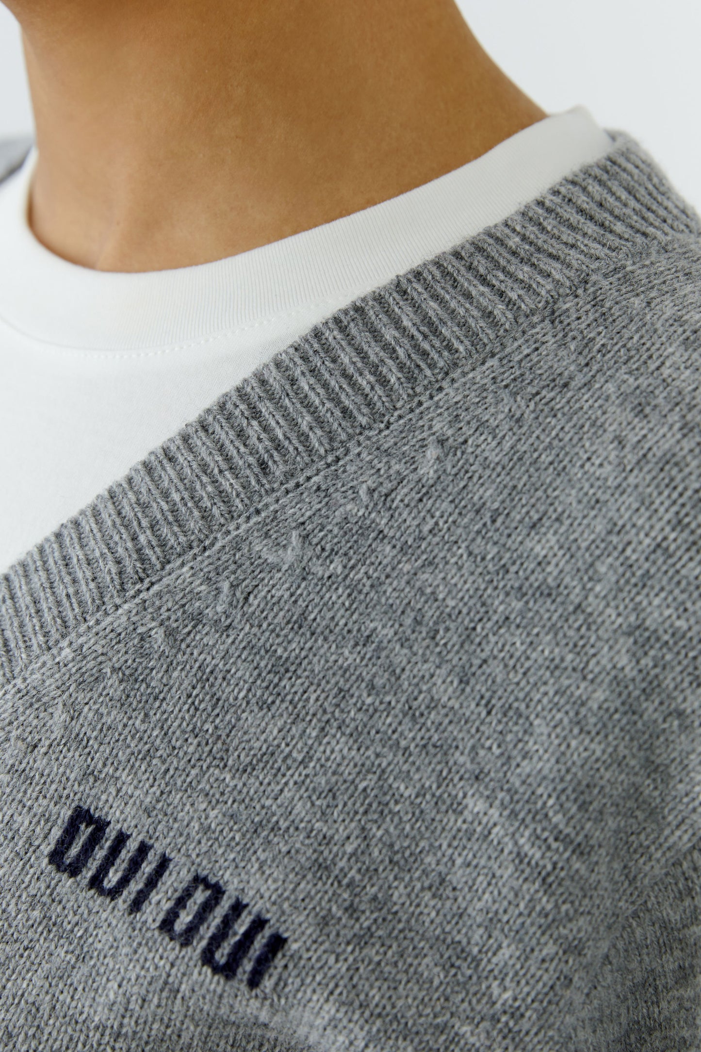 Oui Pullover Steel Grey 98037