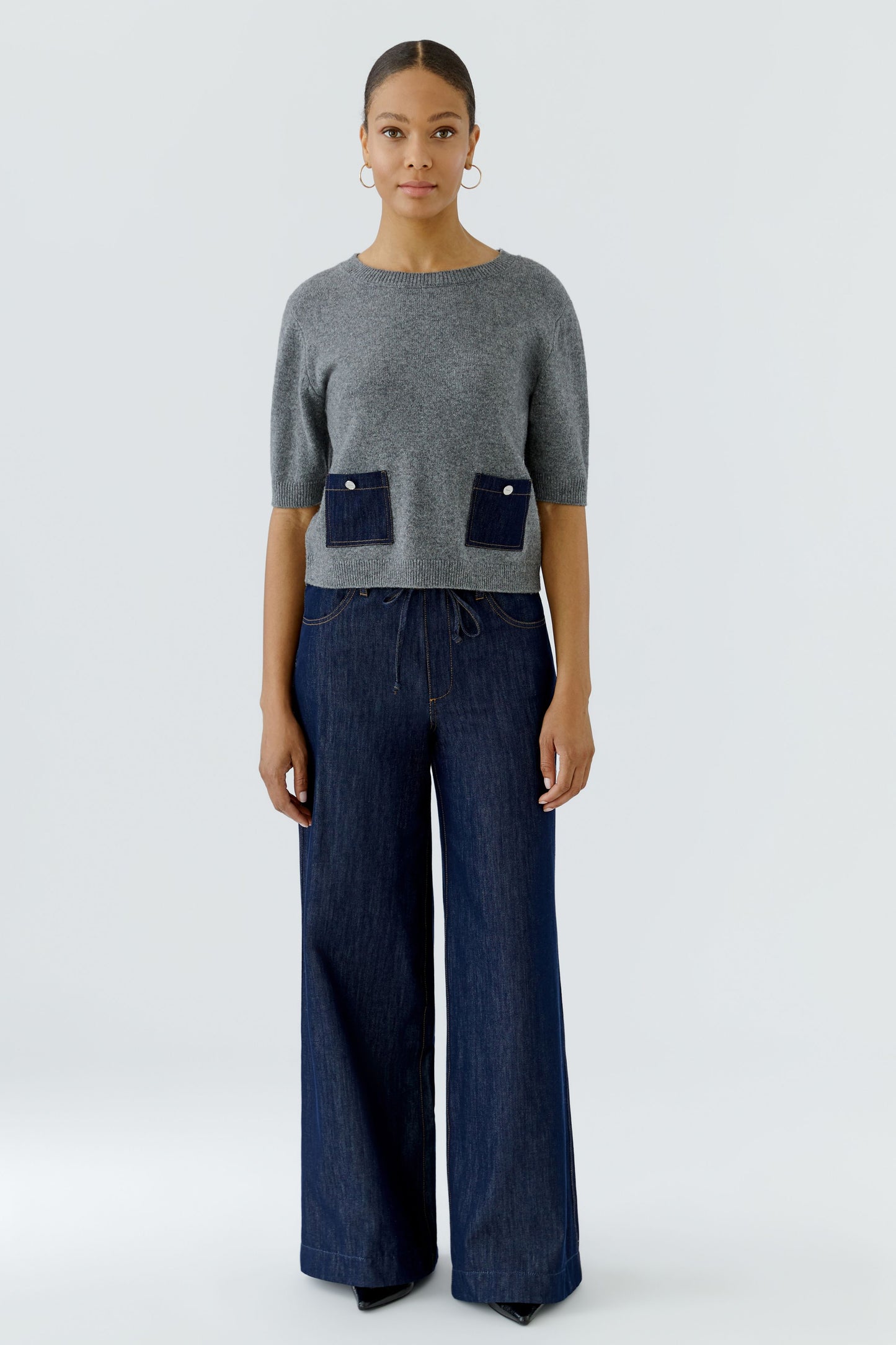 Oui Pullover Grey 98983
