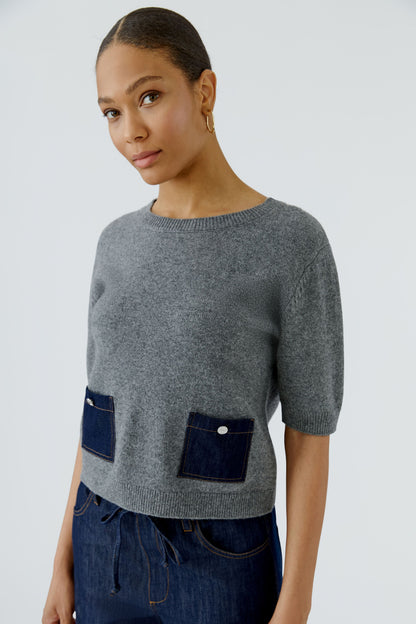 Oui Pullover Grey 98983