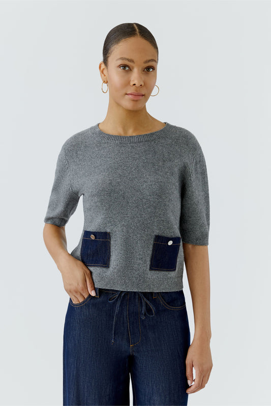 Oui Pullover Grey 98983