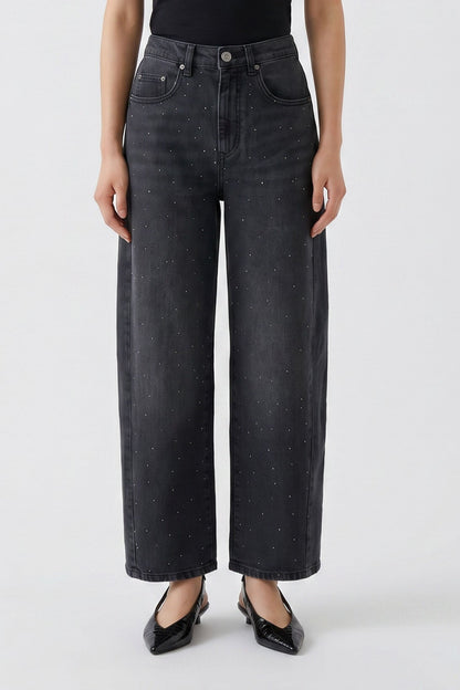 Oui Barrell Jeans Darkgrey Denim 100028