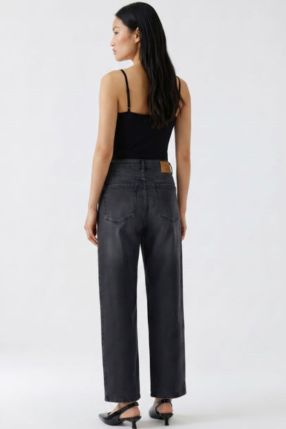Oui Barrell Jeans Darkgrey Denim 100028