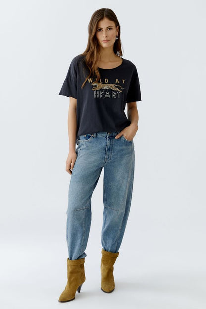 OUI Motif T-Shirt 0093865