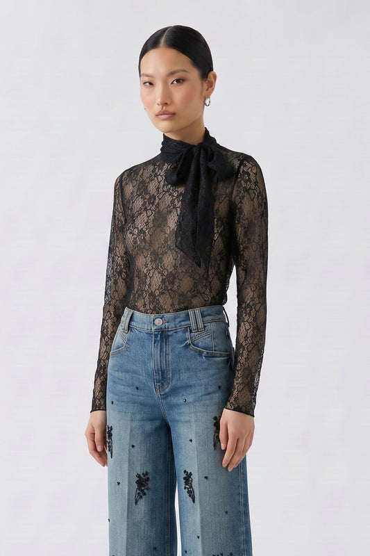 Oui Turtleneck Shirt Black 99907