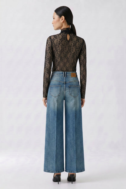 Oui Turtleneck Shirt Black 99907